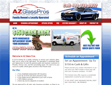 Tablet Screenshot of phoenixautoglassrepair.net